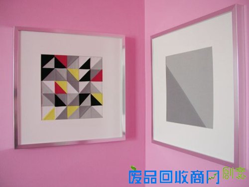 个性,三角,拼布,装饰画,