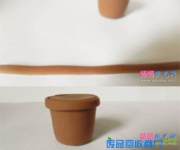 多肉植物软陶手工制作教程之超轻粘土风信子盆栽的做法 第1步