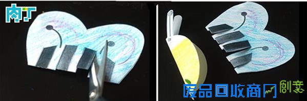 幼儿园手工小制作 纸艺立体小蜜蜂的做法◆肉丁儿童网