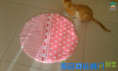 千香百合：手工布艺漂亮精美的自制猫窝的方法图解
