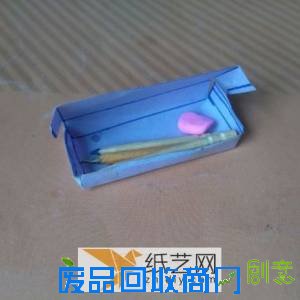 简单亚虎娱乐文具盒的制作图解教程 手工自制铅笔盒的做法