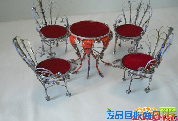 旧物改造：废旧易拉罐工艺品制作 第1张图片