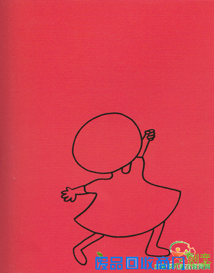 手工拼贴画--会飞的女孩