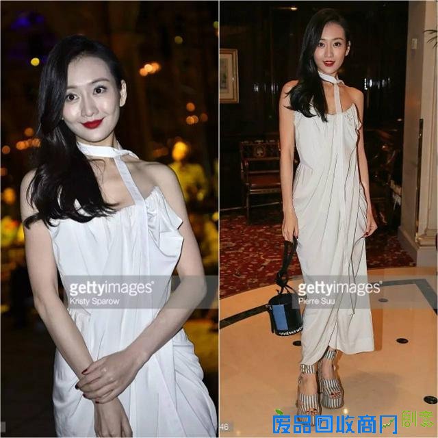 外媒原图·王鸥。脸涂得太白的结果是拍照的时候会和身体呈现出截然不同的颜色