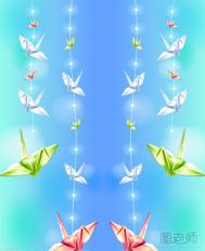 千纸鹤的折法 图解千纸鹤的折纸过程