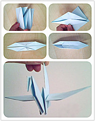 千纸鹤的折法 图解千纸鹤的折纸过程