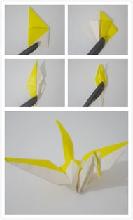 千纸鹤的折法 图解千纸鹤的折纸过程