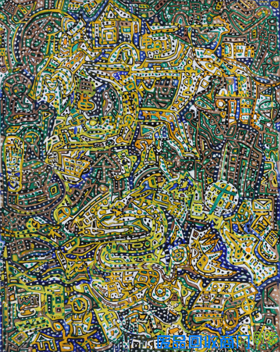 《太阳神》  布面丙烯  80x100cm  2014年