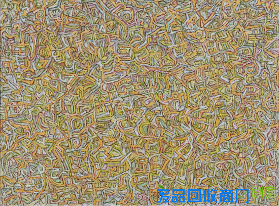 《黄白》114X138cm  布面油画 2014年