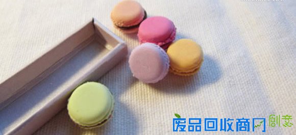 超轻粘土制作马卡龙甜点小饰品的方法图解教程