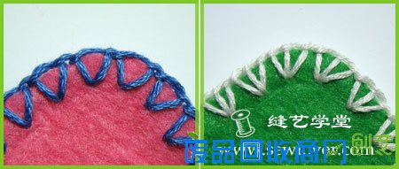 N种花式锁边绣(Blanket Stitch)手工刺绣方法