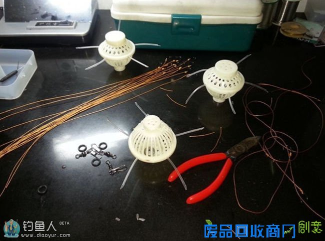 图解海竿钓鲢鳙利器水怪花篮制作方法