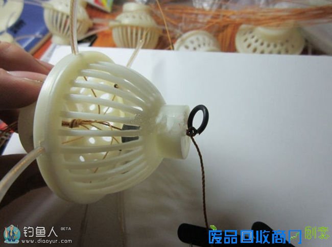 图解海竿钓鲢鳙利器水怪花篮制作方法