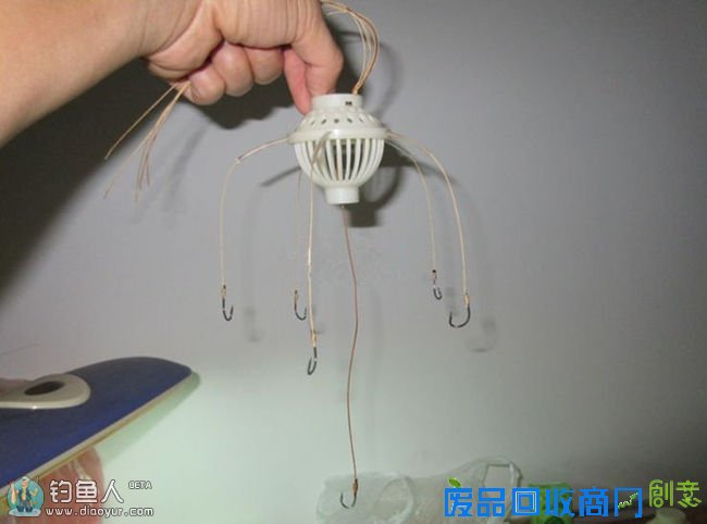 图解海竿钓鲢鳙利器水怪花篮制作方法