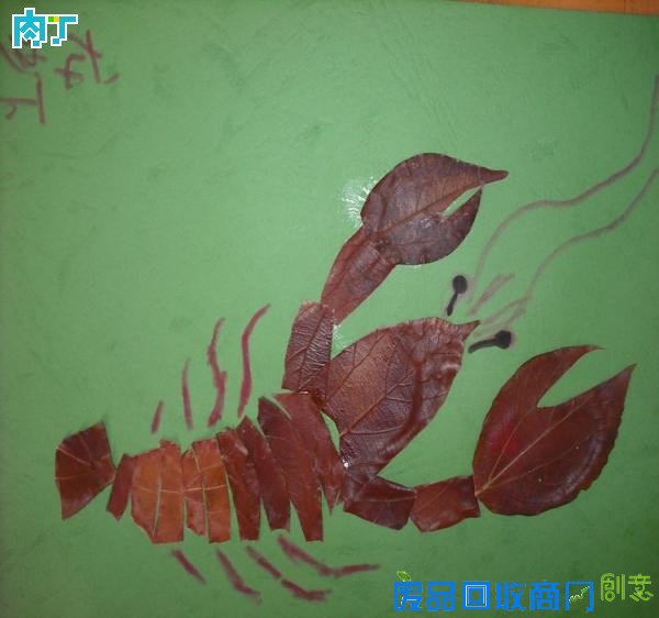 树叶粘贴画怎么做？蝴蝶教程及树叶贴画作品、树叶粘贴画图片大全◆肉丁儿童