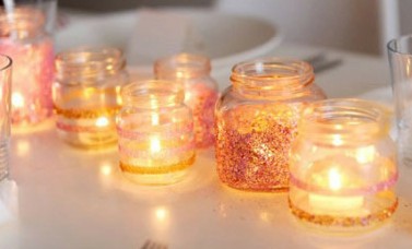 闪闪发光精美的蜡烛台工艺品