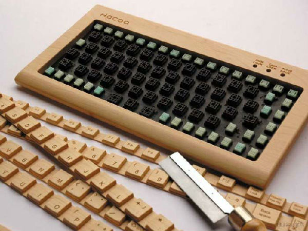 手工DIY木质键盘