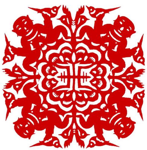 民间娃娃剪纸欣赏