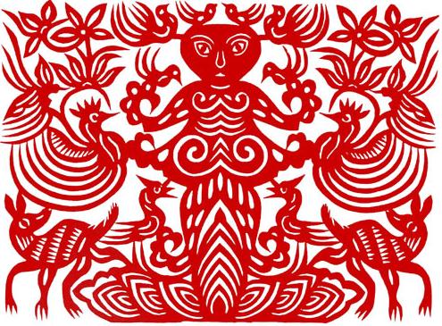 民间娃娃剪纸欣赏