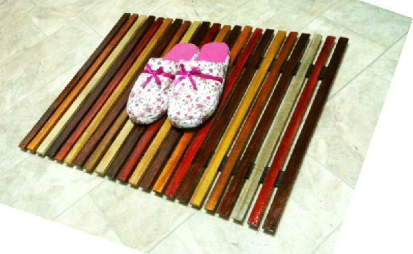 木质板条垫艺术墙