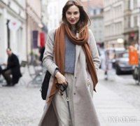 【图】驼色围巾图片大全 论围巾主流色调的搭配方法