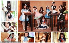 郑州女仆咖啡馆走红萌萌女仆吸引动漫迷