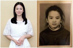 宋慧乔晒黑白童年照 五官立体乖巧可爱或网友称赞：自然美女(图)
