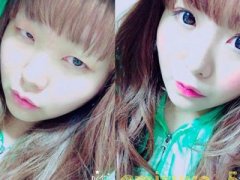 妹子化妆变女神 网友总结：主要靠美瞳（图）