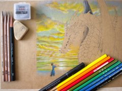 [图片]宫崎骏 彩铅 彩铅宫崎骏动漫图片 官崎骏一生的动漫有多少部?