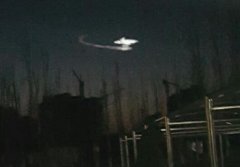 中国西部出现不明飞行物