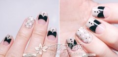 美甲图片2015款式绅士,美甲绅士图案,美甲绅士样