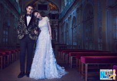 黄晓明Baby正版婚纱照曝光巴黎拥吻宫廷复古风