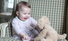 英王室夏洛特小公举七个月 可爱粉嫩与哥哥比萌（图）