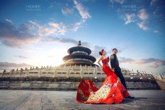 北京婚纱摄影，天坛婚纱照V视觉浓浓中国风