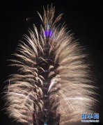 【视觉盛宴】台北101上演跨年烟火秀