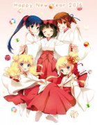 可爱巫女装！《黄金拼图》新年贺图