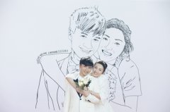 有才！古巨基亲手绘制与太太婚纱照 历时八小时（图）