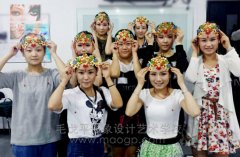 郑州毛戈平化妆学校DIY新娘饰品秀