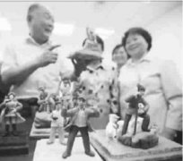 老人做抗日故事面塑：狼牙山五壮士 小兵张嘎