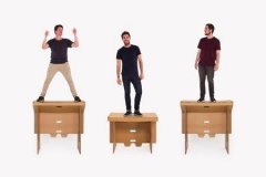  环保轻便硬纸板桌子