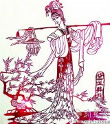 剪纸艺人骆清霞：曾为香港特首董建华剪过肖像(图)