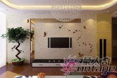 蒙太奇硅藻泥背景墙