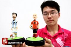 扬大90后面塑达人注入文化新活力 “梅西”、“罗本”受追捧