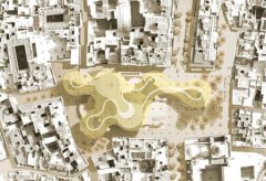  木结构公共遮阳广场