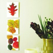 创意DIY唯美落叶装饰画