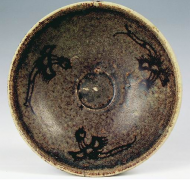 吉州窑剪纸贴花盏