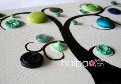 在暖融春日辛勤“植树”！快来动手做一个简单又迷人的DIY纽扣树吧！