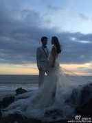 ＂安小主＂陶昕然唯美婚纱照曝光 海边深情对望