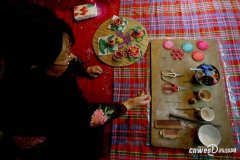 图片故事：走进黄陵面花艺人的巧手世界