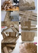 家居饰品创意手工DIY 简单易学牛皮纸制作成收纳箱
